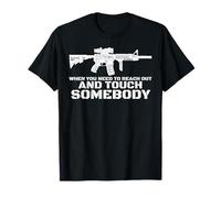 Gun Rights Second Amendment US Flag Assault Sniper Rifle Gun T-Shirt