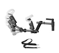 Gun Stock for Quest 2, Compatible with VR Quest2 Controller Grips for Enhance Stability and Control Magnetic Stock Rifle Adapter (Black for Quest2)