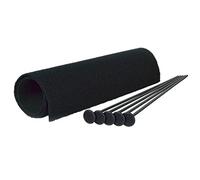 Gun Storage Solutions 5 Rifle Rod Starter Kit (Black, 5 Rifle Rods and 8" x 19" Shelf Liner)
