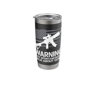 Gun Warning May Spontaneously Talk About Guns Stainless Steel Insulated Tumbler