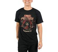 Guncha Mens Short Sleeve Shirt Fashion Shirt Steel Panther Death to All But Metal T Shirt Men Casual Shirt Black XL