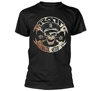 Guncha RATT Vintage RATT Biker Mens Outdoor Graphic T-Shirt Black XL