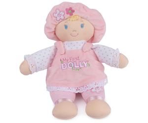 GUND Baby My First Dolly, Plush Doll for Babies and Toddlers, Pink/White, 13”