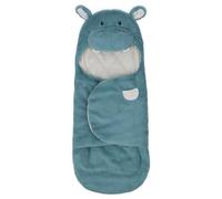 GUND Baby Oh So Snuggly Hippo Blanket Wrap, Plush Hooded Baby Blanket Wrap for Newborns, Blue/Cream, 26”