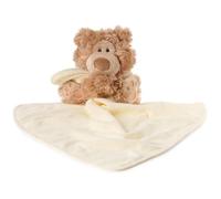 GUND Baby Philbin Plush Lovey, Teddy Bear with Baby Blanket, Stuffed Animal Sensory Toy, Brown, 13”