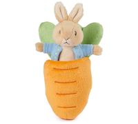GUND Beatrix Potter 2-in-1 Peter Rabbit with Carrot Plush Playset Bunny Stuffed Animal for Ages 1 and Up Orange/Blue 7