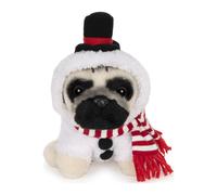 GUND Doug The Pug Snowman Holiday Plush Stuffed Animal Dog 5