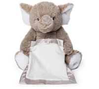GUND Peek-a-Boo Furry Friends Animated Peek-a-Boo Elephant Plush, Gray, 10"