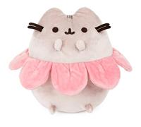 GUND Pink Flower Petals Pusheen Plush Stuffed Animal Cat, Gray and Pink, 9.5”