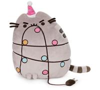 GUND Pusheen Holiday Xmas Light Up LED Plush Stuffed Animal Cat
