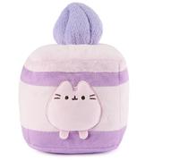 GUND Pusheen Lavender Spongecake Plush, Squishy Toy, Collectible Plush Toy, Dessert Plush, Cat Stuffed Animal for Ages 8 and Up, Purple, 6”