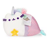 GUND Pusheen Magical Lights Mermaid Pusheenicorn Touch-Activated Light Up Cat Plush Stuffed Animal, 12”