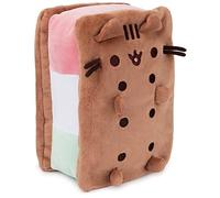 GUND Pusheen Neapolitan Ice Cream Sandwich Pusheen Plush Stuffed Animal for Ages 8 and Up Brown 9.5