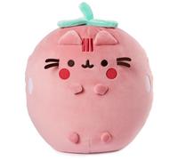 GUND Pusheen Strawberry Scented Squisheen Plush, Squishy Toy Stuffed Animal for Ages 8 and Up, Pink, 11”