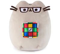 GUND Pusheen with Rubik's Cube Plush Stuffed Animal for Ages 8 and Up Gray 9.5""""