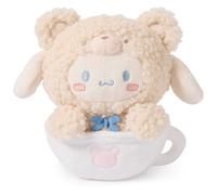 GUND Sanrio Official Hello Kitty and Friends Cinnamoroll Café Latte Teddy Bear Plush, Collectible Plush Toy, Stuffed Animal for Ages 1 and Up, 6”