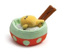 GUND Sanrio Gudetama the Lazy Egg Noodle Bowl with Chopsticks Plush 4.5” Stuffed Animal, Multicolor