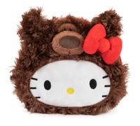 GUND Sanrio Hello Kitty Philbin Teddy Bear Plush Pouch with Zipper for Ages 1 and Up Brown 5.5