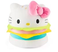 GUND Sanrio Official Hello Kitty Hamburger Plush, Collectible Plush Toy, Stuffed Animal for Ages 1 and Up, Pink/White, 8”