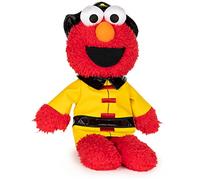 GUND Sesame Street Official Firefighter Elmo Muppet Plush, Premium Plush Toy for Ages 1 & Up, Red/Yellow, 13”