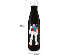 Pyramid International Gundam Water Bottle (About Time Design) 540ml Metal Water Bottle, Kids Metal Water Bottle - Official Merchandise