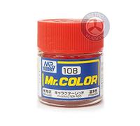 Gundam Mr. Colour 108 - Character Red (Semi-Gloss / Primary) Paint 10ml. Bottle Hobby