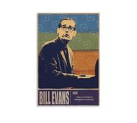 GUNDE Pianist Bill Evans Vintage Celebrity Quotes Poster Print Photo Art Painting Canvas Poster Home Modern Decor Posters 12x18inch(30x45cm)
