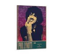 GUNDE Singer Phil Lynott Vintage Celebrity Quotes Poster Posters Art Print Wall Photo Paint Poster Hanging Picture Family Decor 24x36inch(60x90cm)