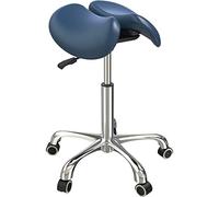 GUNEL Ergonomic Split Style Saddle Stool Rolling Stool Medical Dental Stool Height Adjustable Dentist Chair PU Leather Swivel Stool for Hospital Laboratory Salon Office Home (Size : C)