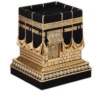 Gunes Islamic Home Table Decor Kaba Replica Showpiece Bookend Eid Gift (Large, Gold Color)