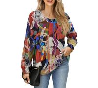 GUNEST Christmas Sweaters for Women Oversized Chunky Trendy Cute Warm Fuzzy Crewneck Long Knitted Pullover Tunic Sweater, Art 1, XL