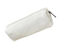 Gungtj Aesthetic Corduroy Pencil Pouch - Soft Fabric Large Capacity Pen Case, Minimal Stationery Organizer, Sturdy Zipper Bag for Students Artists Office School Travel Supplies, 7.87x2.76x1.97 inches