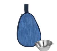 Gungtj Camping Bowl Organizer, Large Capacity Basin Bag, Portable Camp Kitchen Storage, Backpacking Must-Have Arranger, 7.87x5.51x3.94 inches, Perfect for Tenting, Traveling