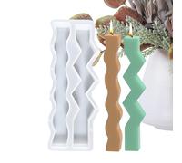 Gungtj Candle Molds | Long Wave Column Reusable Mould,Easy Release Silicone Soap Making Molds - for Scented Candle Soap Craft Home Decoration Resin Casting