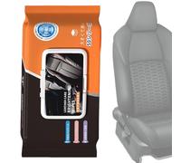 Gungtj Car Leather Wipes - 50 Count Upholstery Care | Car Cleaning Wipes,for Truck Seat Door Panel Dashboard Console Shoes Boots Bags Furniture