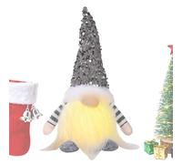 Gungtj Christmas Gnome Decorations, 30 cm with Glitter Plush Figure | with Glitter Gnomes for Winter Party Winter Festive Home Workplace Shelving Kitchen Fireplace