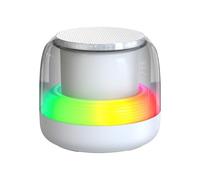 Gungtj Desktop Speakers | Wireless 5.0 Subwoofer Speaker with RGB Light,Audio Music Player with 7 Preset Gradient Breathing Light for Outdoor Travel Hiking Camping Beach Pool Party