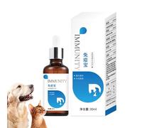 Gungtj Dog Supplements, 30ml Puppy Immunity Boost Drops, Natural Pet Immunity Boost Drops for Daily Routine Home Travel Kitten Puppy Adopters Breeders Vet Hospital Clinic Visitors