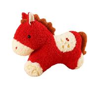Gungtj Festive Horse Doll - Chinese Horoscope Keepsake, Large 50cm Stuffed Figure with Vibrant Red Finish, Skin Friendly Plush Textile, Lunar Year Ornament, Office Living Room Gift Decor