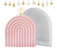 Gungtj Geometric Silicone Mold, Geometric Line Rainbow Bridge Soap Molds, Plaster Epoxy Molds for Lotion Bar Clay Handicrafts Home Decoration