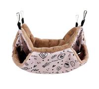 Gungtj Guinea Pig Hammock, Chinchilla Hammock 2 Layers for Cage | Bed Cage for Small Animals for Chinchilla Parrot Sugar Glider Ferrets Hamster Playing and Sleeping