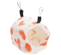 Gungtj Hamster Hammock, 3.94 inch Warm Cozy Hanging Nest Bed for Small Pets, Soft Plush Cage Accessory with Climbing Design for Sugar Gliders, Chinchillas, Ferrets, Winter Sleeping and Resting