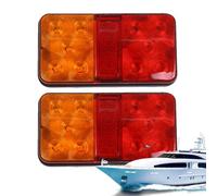 Gungtj High Visibility LED Truck Tail Lights - Bright Night Driving Side Lights, Ten LED Trailer Signal Tail Light with Wide Beam Output, Weather Resistant Trailer Lighting with Sealed Housing