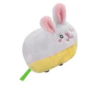 Gungtj Interactive Rabbit, Pet Exercise Enrichment, Cute Pet Rabbit Rechargeable Sound Plush Toy, 5.12 x 2.76 x 1.97 inches, for Hunting Chasing Game, Automatic Obstacle Avoidance