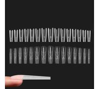 Gungtj Nail Forms, Translucent Fingernails Crafting,Nail Forms for French Tip - for Salon Everyday Home Beginners Professionals Women Girlfriend