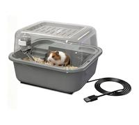 Gungtj Pet Cage for Hamster,Double-Tier with Running Wheel,USB Heating Pet Habitat Hamster Cage | for Balcony Classroom Apartment Chinchilla Squirrel Gerbil Calming Resting