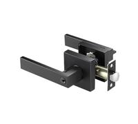 Gungtj Privacy Door Handle - Interior Privacy Heavy Duty Hardware, Lever Door Lock with Handle and Thumb Turn, Zinc Alloy Doors Hardware, Lockset for Bedroom Bathroom Office Home Entry