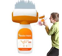 Gungtj Refillable Paint Roller - Portable 500g Paint Roller, Application Tools for Interior Doors, Furniture, Bathroom, Bath, Wood Residential