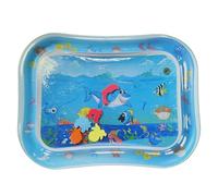 Gungtj Sensory Water Mat | PVC Sea Themed Fish Water Playmat - Children's Water-Filled Crawling Mat, Cool Comfort Inflatable Pad for Pets Kids