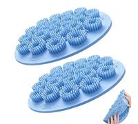 Gungtj Shower Foot and Back Scrubber Mat,2 Piece Bath Cleaner Pad | Shower Foot Scrubber Mat with Non-Slip Suction Cups - for Feet Bathroom Wall Massage Skin Cleaning Body Spa